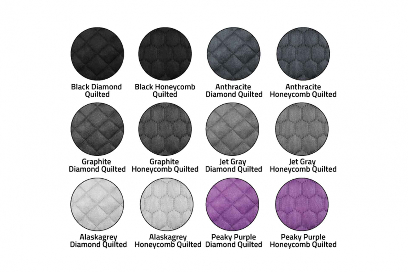 indivitara® Premium Design Quilted - selbstklebender Mikrofaserstoff Premium mit gesteppten Muster - Meterware - verschiedene Farben